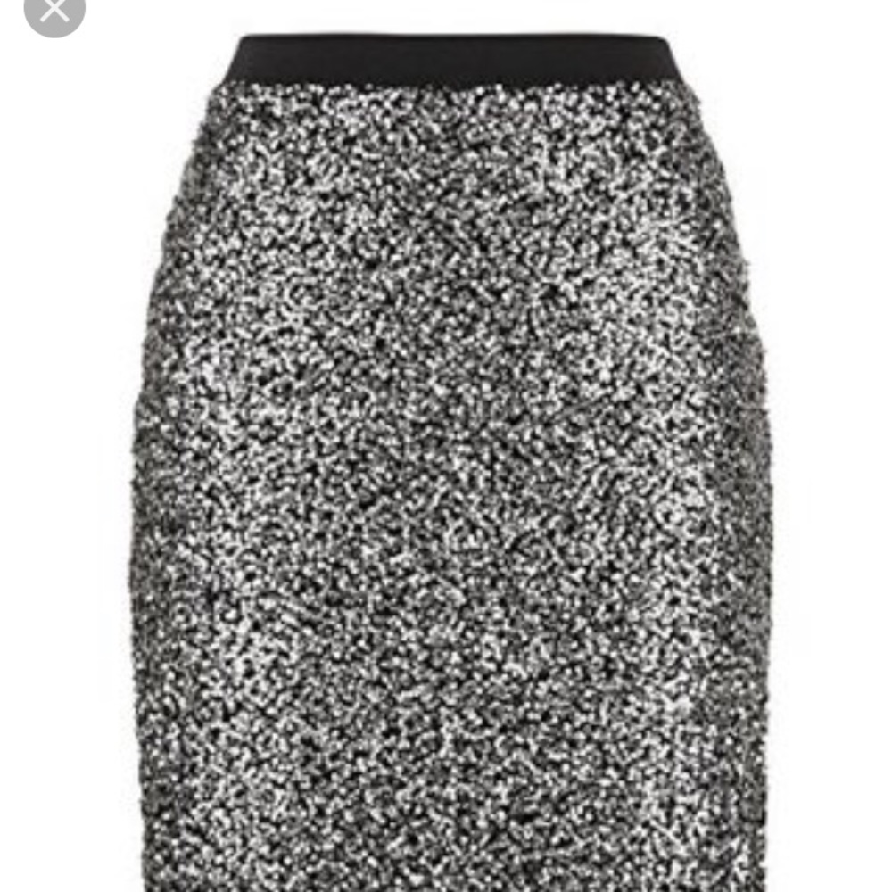Sequin pencil skirt. Size large